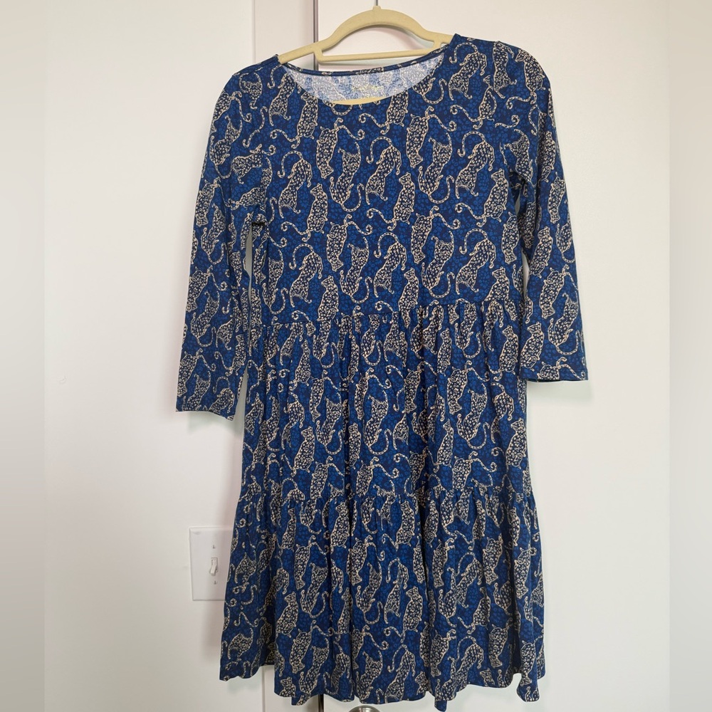 Lilly Pulitzer Geanna Swing Dress - Blue Cheetah